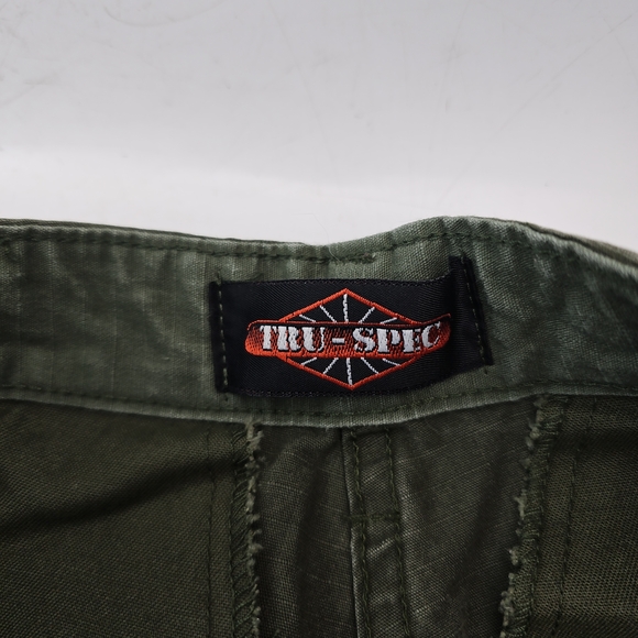 Men's Dark Green Cargo Pants - Picture 2 of 5